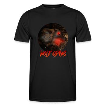 WOLF ODIN'S VIKING ODIN Nordic - Men's Functional T-Shirt - black - Front - AI Model Male 178 dark (178cm)