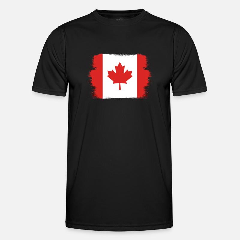 Canada Flag Maple Leaf Canadian Flag Canada Men's Functional T-Shirt
