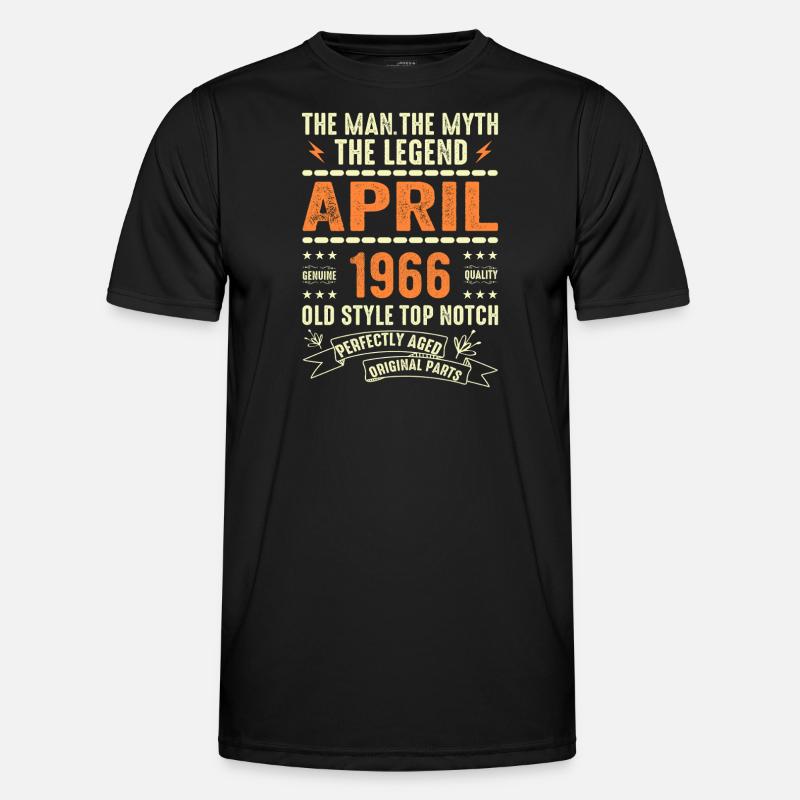 April 1966, APRIL 1966 - Men's Functional T-Shirt - black