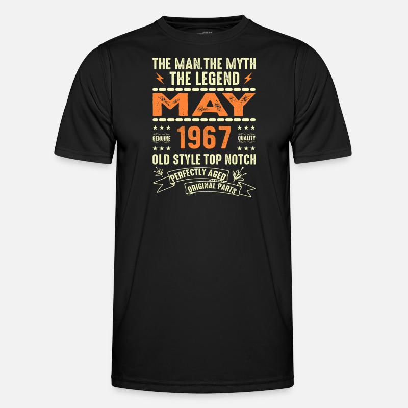 Birthday May 1967 - May 1967 - Men's Functional T-Shirt - black