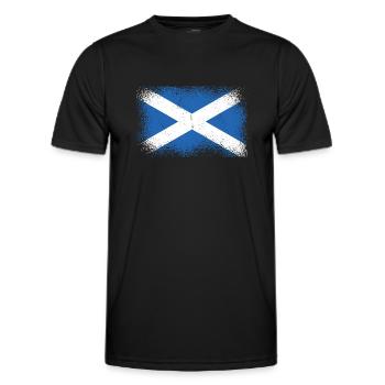 Écosse Drapeau écossais Alba GB Royaume-Uni - T-shirt sport Homme - noir - Devant - AI Model Male 178 dark (178cm)