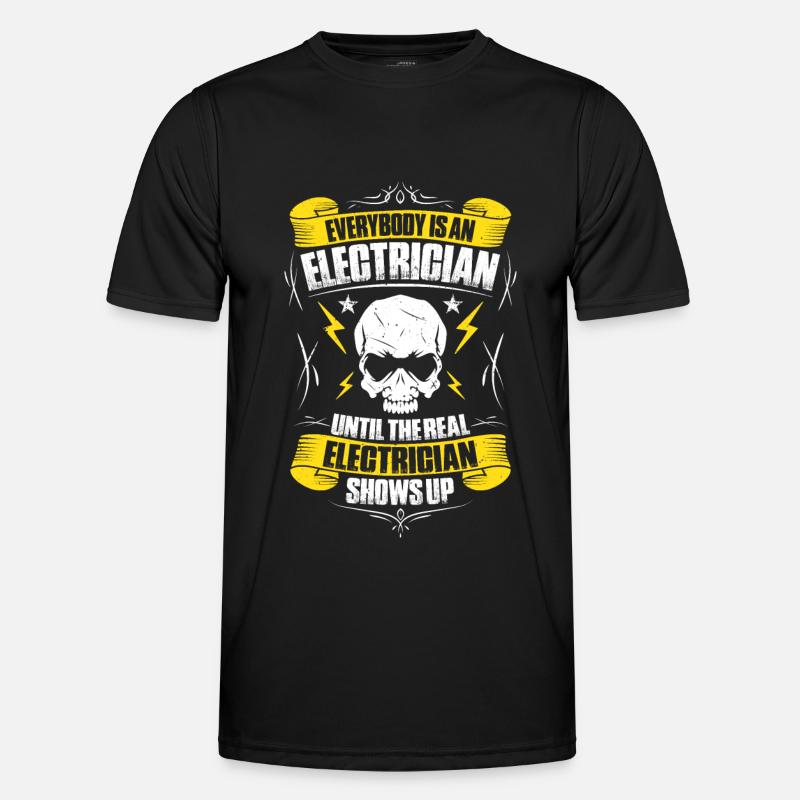 Electronics technician electrician electrician - Men's Functional T-Shirt - black