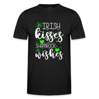 Happiness Love Joie de vivre - Men's Functional T-Shirt - black - Front - AI Model Male 178 dark (178cm)