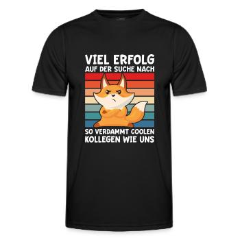Abschiedsgeschenk Kollegen zum Jobwechsel - Männer Funktions-T-Shirt - Schwarz - Vorne - AI Model Male 178 dark (178cm)