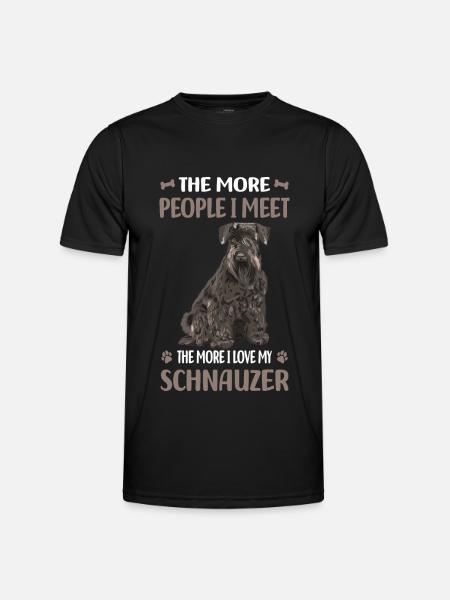 Schnauzer dog breed - Men's Functional T-Shirt - black