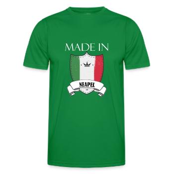 Made in Naples - T-shirt sport Homme - vert - Devant - AI Model Male 178 dark (178cm)