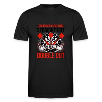 Dart - Männer Funktions-T-Shirt - Schwarz - Vorne - AI Model Male 178 dark (178cm)