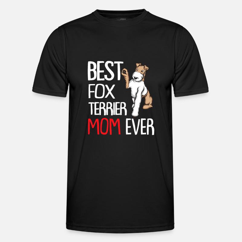 Foxterrier Drahthaar | Foxterrier - Männer Funktions-T-Shirt - Schwarz