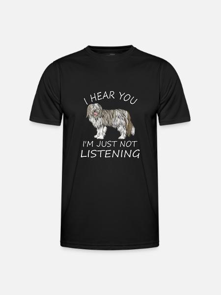 Bearded Collie - Männer Funktions-T-Shirt - Schwarz