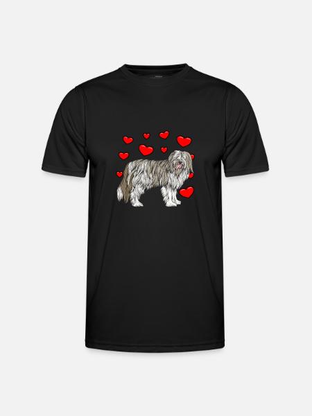 Bearded Collie - Männer Funktions-T-Shirt - Schwarz