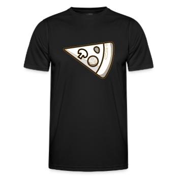 Partnerlook Pizza Couple rechts - Männer Funktions-T-Shirt - Schwarz - Vorne - AI Model Male 178 dark (178cm)