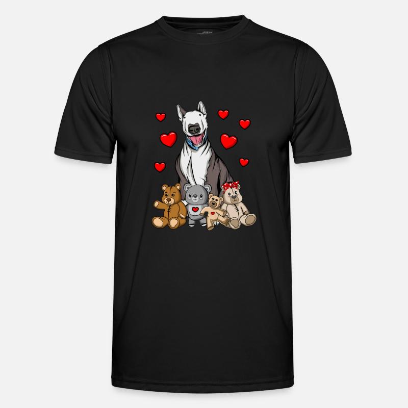 Bull terrier - Funktionsshirt til herrer - sort
