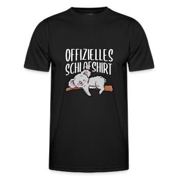Koala - Männer Funktions-T-Shirt - Schwarz - Vorne - AI Model Male 178 dark (178cm)