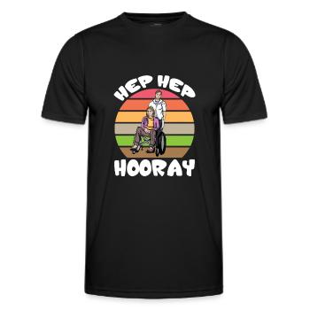 Curative Education Nurse Curative Education Care hep - Men's Functional T-Shirt - black - Front - AI Model Male 178 dark (178cm)