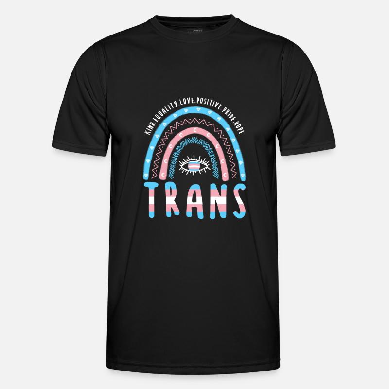 Transgender Boho Regenbogen Trans Männer Funktions-T-Shirt