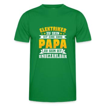 Elektriker - Männer Funktions-T-Shirt - Kelly Green - Vorne - AI Model Male 178 dark (178cm)
