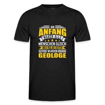 Geologe Alle Menschen gleich - Männer Funktions-T-Shirt - Schwarz - Vorne - AI Model Male 178 dark (178cm)