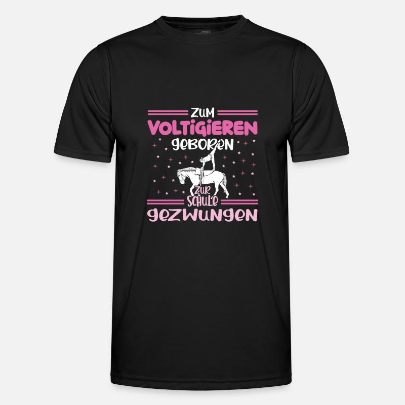 Voltigieren Volti Voltigier Pferde Pferdemädchen - Männer Funktions-T-Shirt - Schwarz