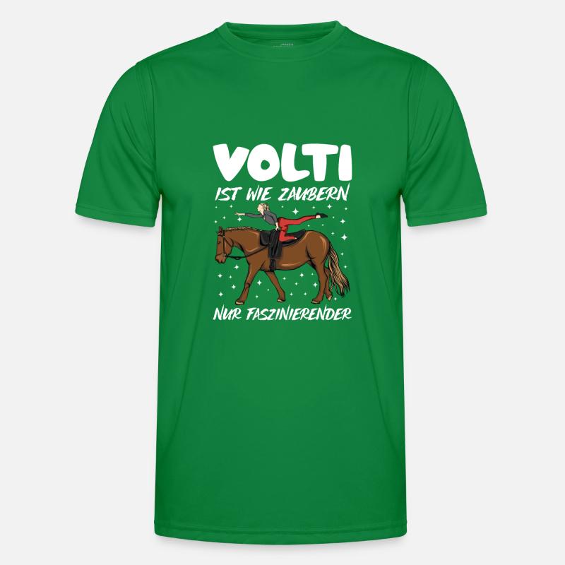Voltigieren Volti Voltigier Pferde Pferdemädchen Männer Funktions-T-Shirt