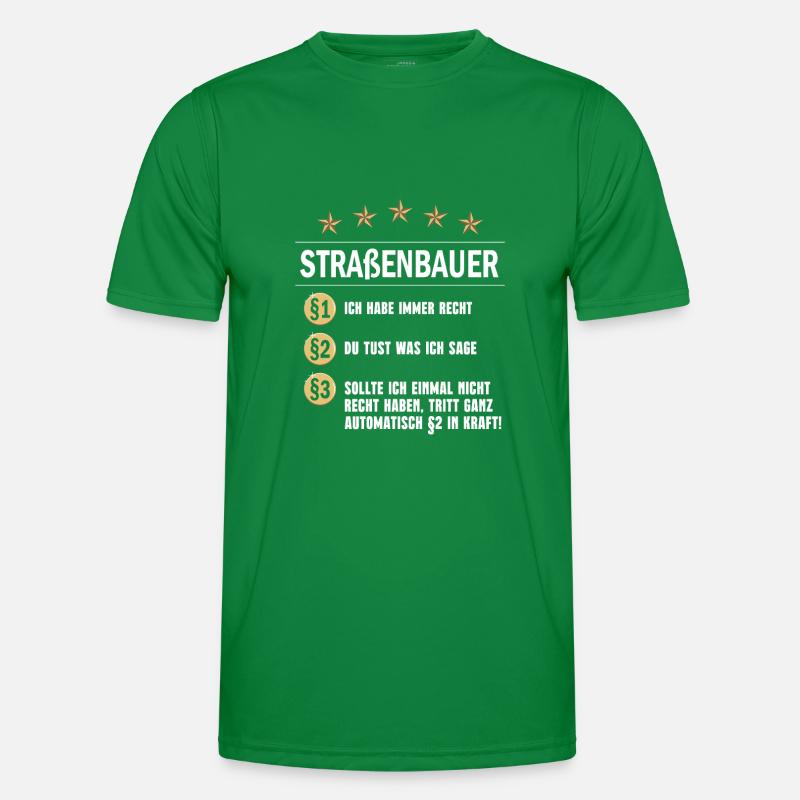 Straßenbauer Paragraph Männer Funktions-T-Shirt