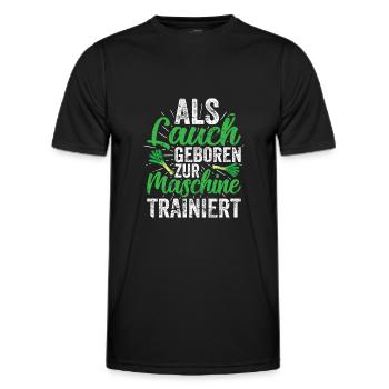 Lauch - Männer Funktions-T-Shirt - Schwarz - Vorne - AI Model Male 178 dark (178cm)
