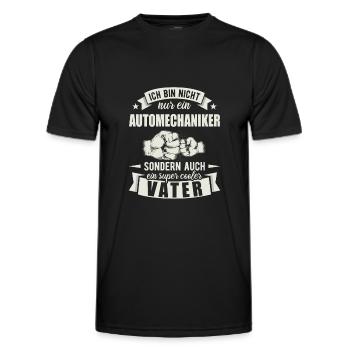 Automechaniker - Männer Funktions-T-Shirt - Schwarz - Vorne - AI Model Male 178 dark (178cm)