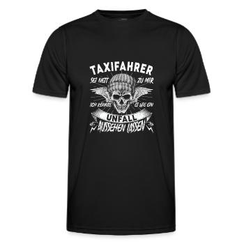 Taxifahrer Sei nett zu mir Taxi Auto - Männer Funktions-T-Shirt - Schwarz - Vorne - AI Model Male 178 dark (178cm)