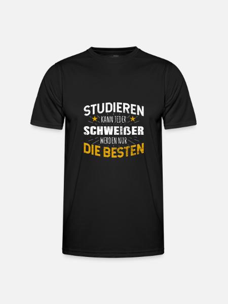 Schweißer - Männer Funktions-T-Shirt - Schwarz