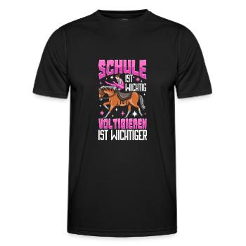 Voltigieren - Männer Funktions-T-Shirt - Schwarz - Vorne - AI Model Male 178 dark (178cm)