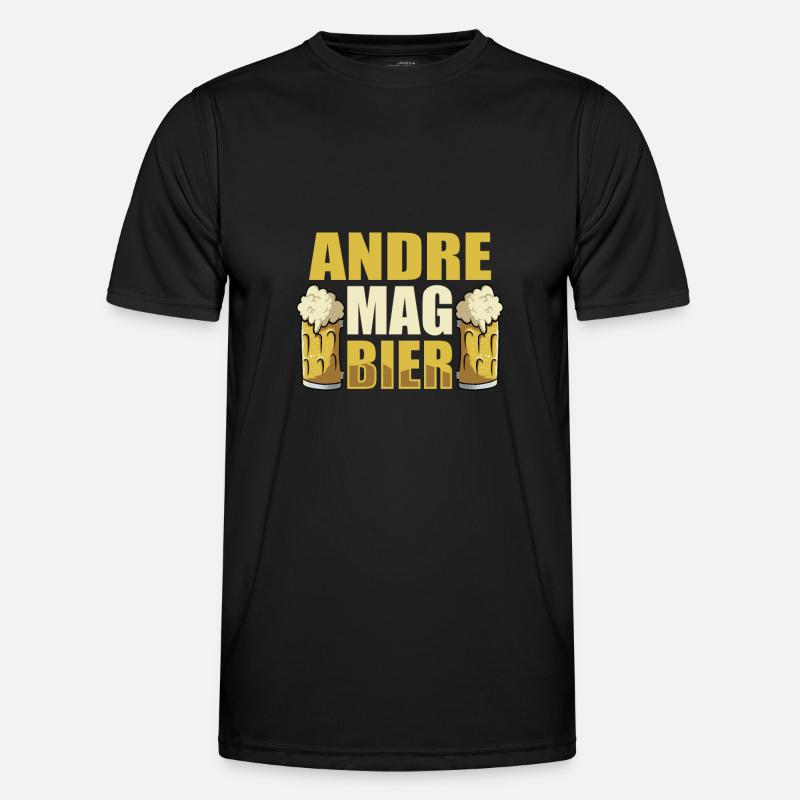 Andre mag Bier Name Geburtstag Männer Funktions-T-Shirt