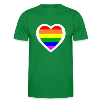 Lgbtq - Männer Funktions-T-Shirt - Kelly Green - Vorne - AI Model Male 178 dark (178cm)