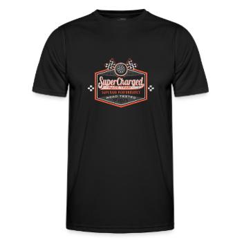 Super Charged - Men's Functional T-Shirt - black - Front - AI Model Male 178 dark (178cm)