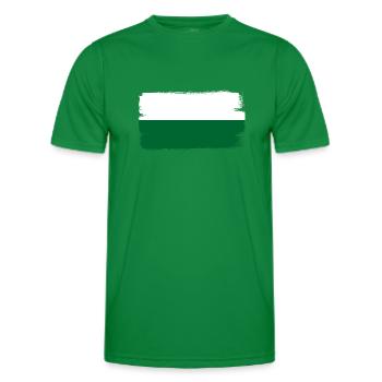 Sachsen Flagge Sächsische Fahne Ossi Urlaub SN - Männer Funktions-T-Shirt - Kelly Green - Vorne - AI Model Male 178 dark (178cm)