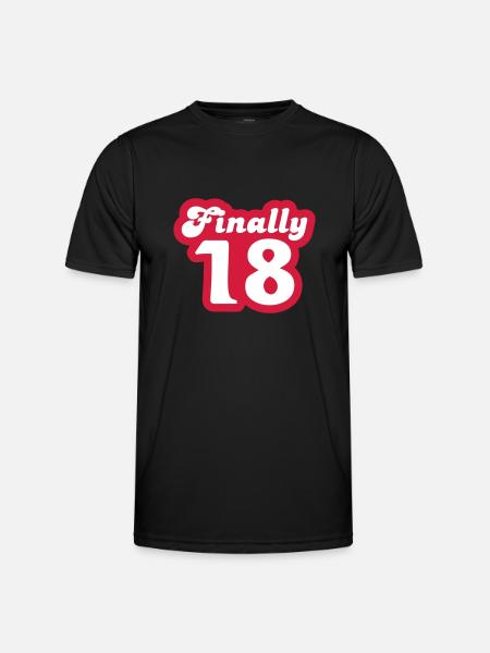 Finally 18 - Men's Functional T-Shirt - black