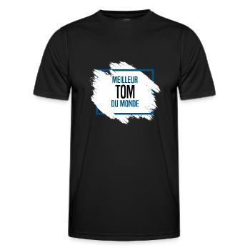 Tom - T-shirt sport Homme - noir - Devant - AI Model Male 178 dark (178cm)