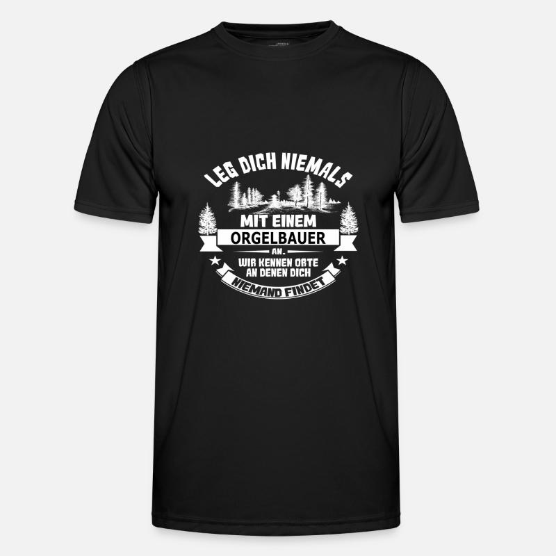 orgelbauer - Männer Funktions-T-Shirt - Schwarz
