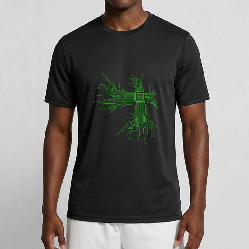 Cpu computer nerd informaticien programmeur " T-shirt sport Homme