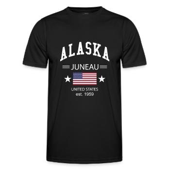 Alaska - T-shirt sport Homme - noir - Devant - AI Model Male 178 dark (178cm)