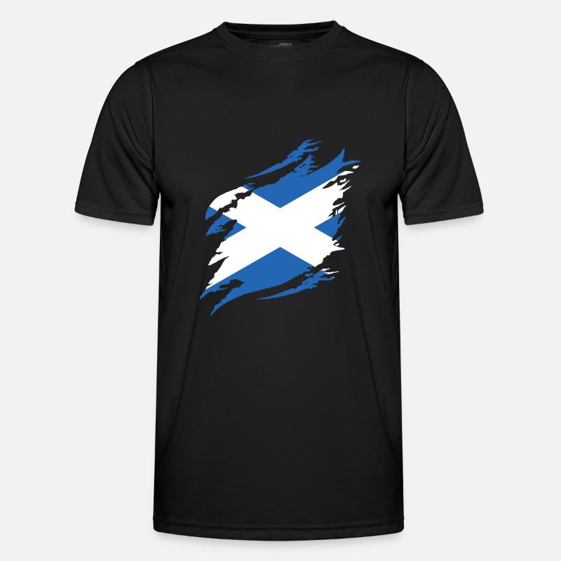 Drapeau écossais Drapeau écossais Alba GB Royaume-Uni T-shirt sport Homme