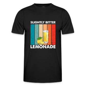 Lemonade Lemon Lemonade Lemonade Lemonade Stand Design - Men's Functional T-Shirt - black - Front - AI Model Male 178 dark (178cm)