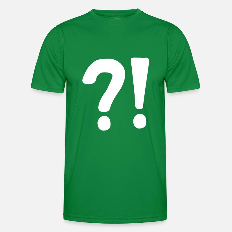 | question mark Exclamation point | | icon Confused Men's Functional T-Shirt