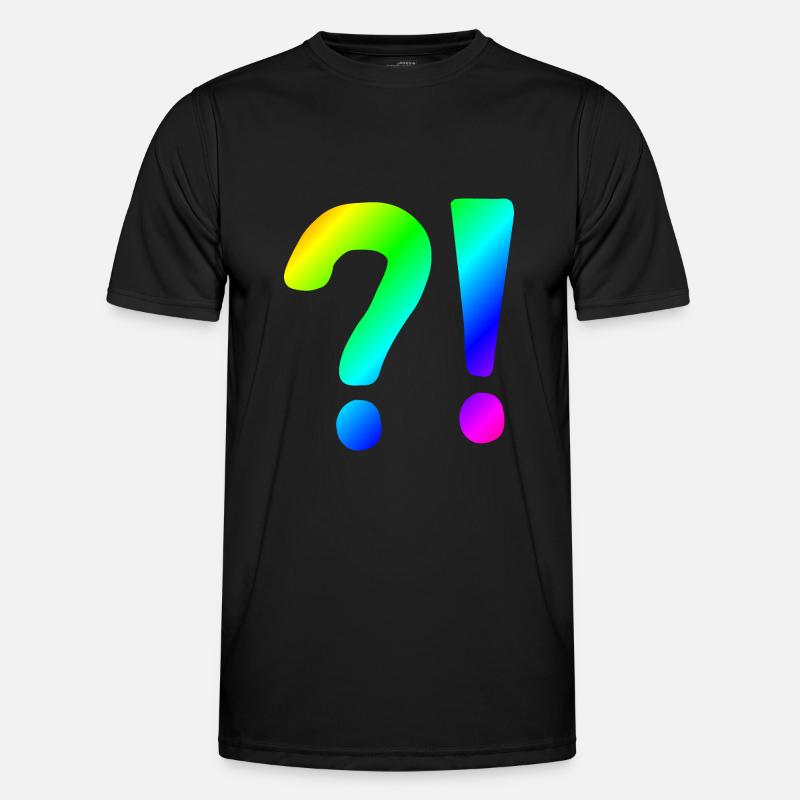 | question mark Exclamation point | | icon Confused Men's Functional T-Shirt