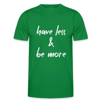 Minimalisme - T-shirt sport Homme - vert - Devant - AI Model Male 178 dark (178cm)