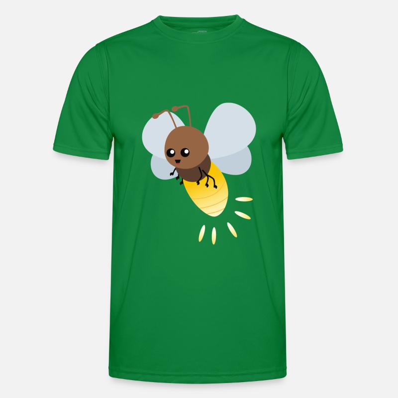Nette Firefly-Karikatur Männer Funktions-T-Shirt