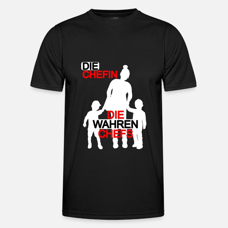 Mutter Sohn Partnerlook Muttertag Mama Söhne - Männer Funktions-T-Shirt - Schwarz