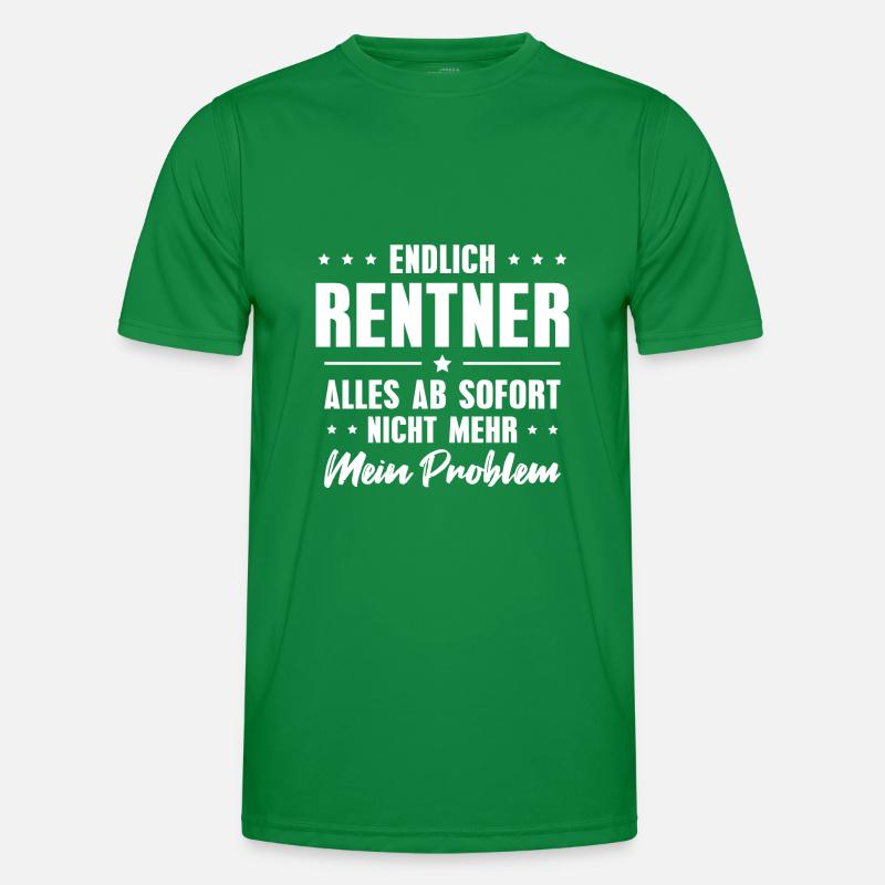 Rente Ruhestand Pension Rentner Geschenkidee Männer Funktions-T-Shirt