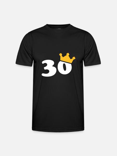 30 couronne 30 ans 30 ans - T-shirt sport Homme - noir
