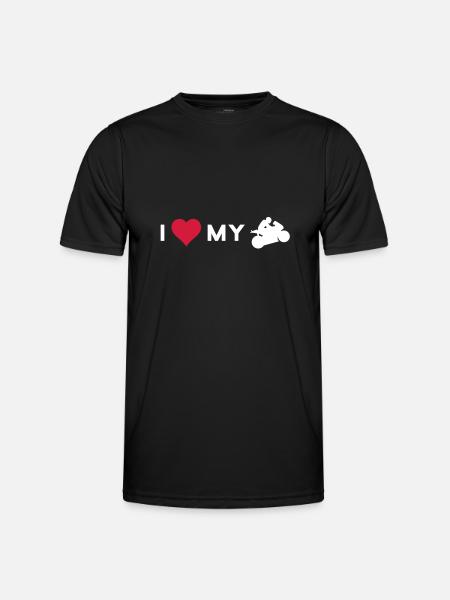 J'aime mon vélo - T-shirt sport Homme - noir