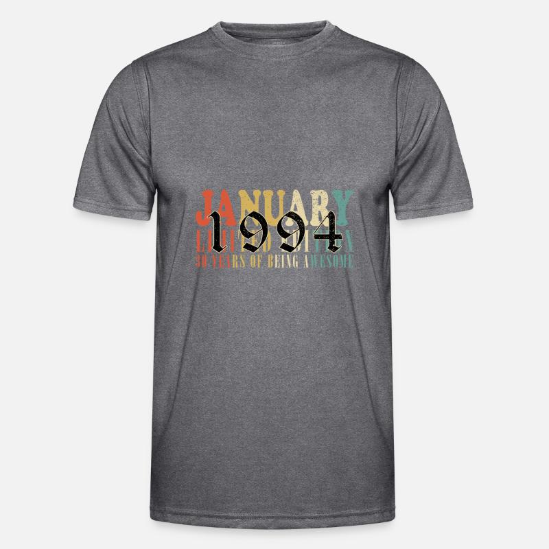 30e anniversaire 30 ans janvier 1994 T-shirt sport Homme