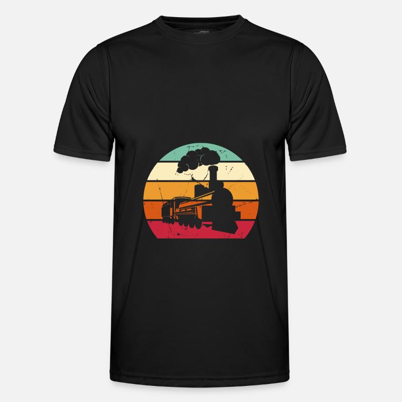 Modelleisenbahn Lok Modellbauer Geschenkidee Männer Funktions-T-Shirt